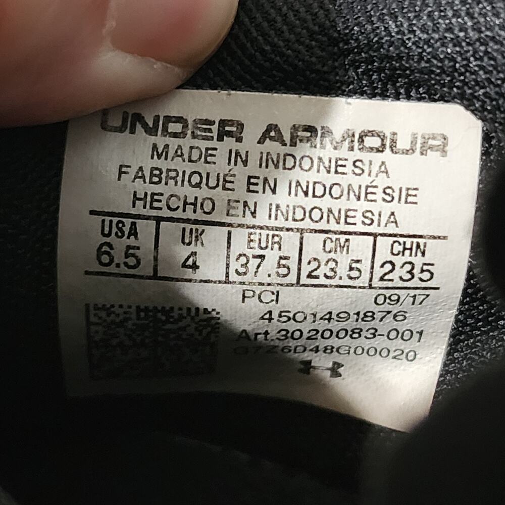 Under Armour Rapid LE Women's Athletic Running Shoes Sneakers Size 6.5 Black - Picture 9 of 9